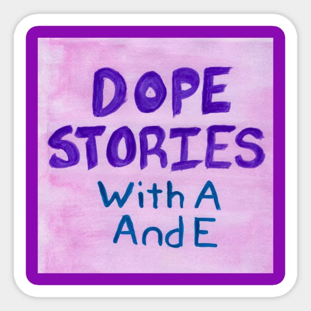 Dope Stories Podcast Purple wc logo Sticker by Dope Stories